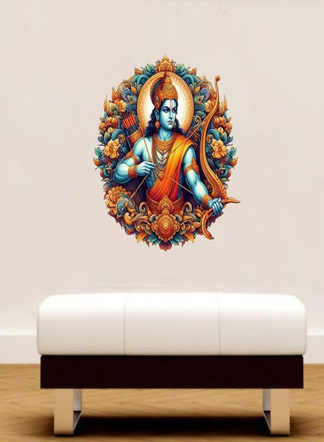 Sticker Studio ملصق حائط من الفينيل PVC بتصميم اللورد رام من ستيكر ستوديو، مثالي لتزيين المنزل - مثالي لغرفة المعيشة، غرفة النوم، الردهة، غرفة الأطفال، غرفة اللعب (المقاس - 45 سم × 45 سم) - Image 2